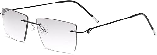 Miniatura 7 de YIMI Lentes de sol progresivos multifocales sin montura para hombres y mujeres, lentes de bloqueo de luz azul