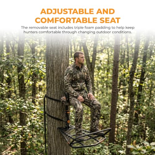 Image of Muddy The Boss XL Wide Stance Hang-On Tree Stand Platform & Hawk Helium Set