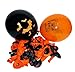 Produktbild Partyloon 100 Ballons- 25cm - Orange-Schwarz - Halloween Latex-Luftballons für Halloweenparty's - geeignet für Luft & Helium Füllung - Hergestellt in der Europäischen Union