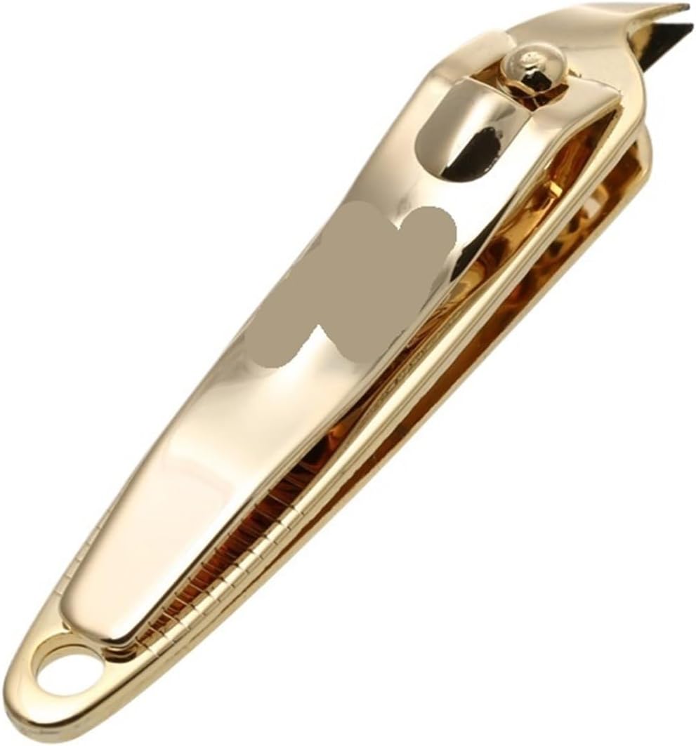 1Pc 14K Nail Clipper Manicure Cutter Fingernail Scissor Pedicure Nail Tools Trimmers with Nail Files M-Size(1Pc 118G)
