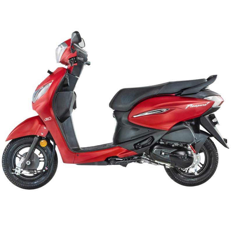 Image of Hero MotoCorp Pleasure+ 110 VX Drum Brake OBD2B MATTE RED Booking for Ex-Showroom Price