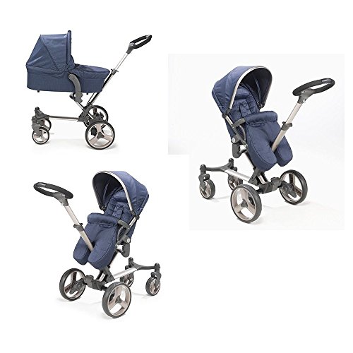 mee-go Inspire carrito con capazo y unidad de asiento, color azul