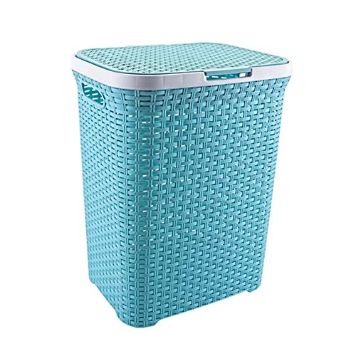 Buy funky gadgets Plastic Laundry Basket Hamper 65L Rattan Style