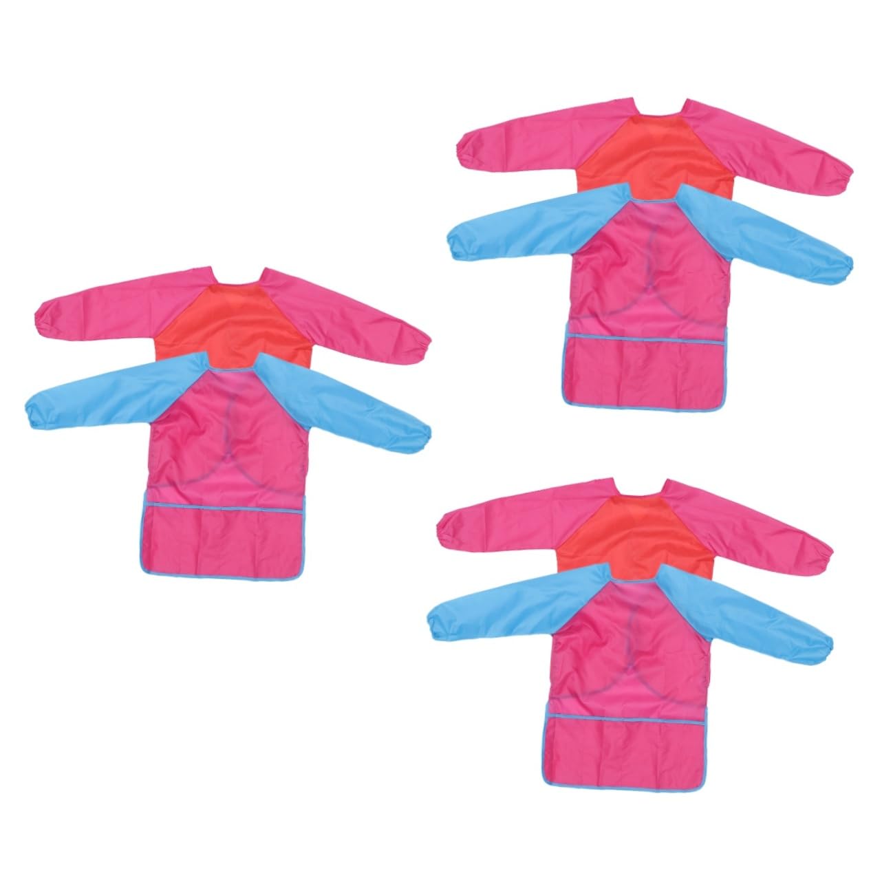 IMIKEYA 4 Pcs Art Blouse Tablier À Manches Longues Art Blouse Pour Enfants Tablier De Peinture Pour Tout-Petits Tabliers D'Art Pour Enfants De Cuisine Pour Bavoirs Pour