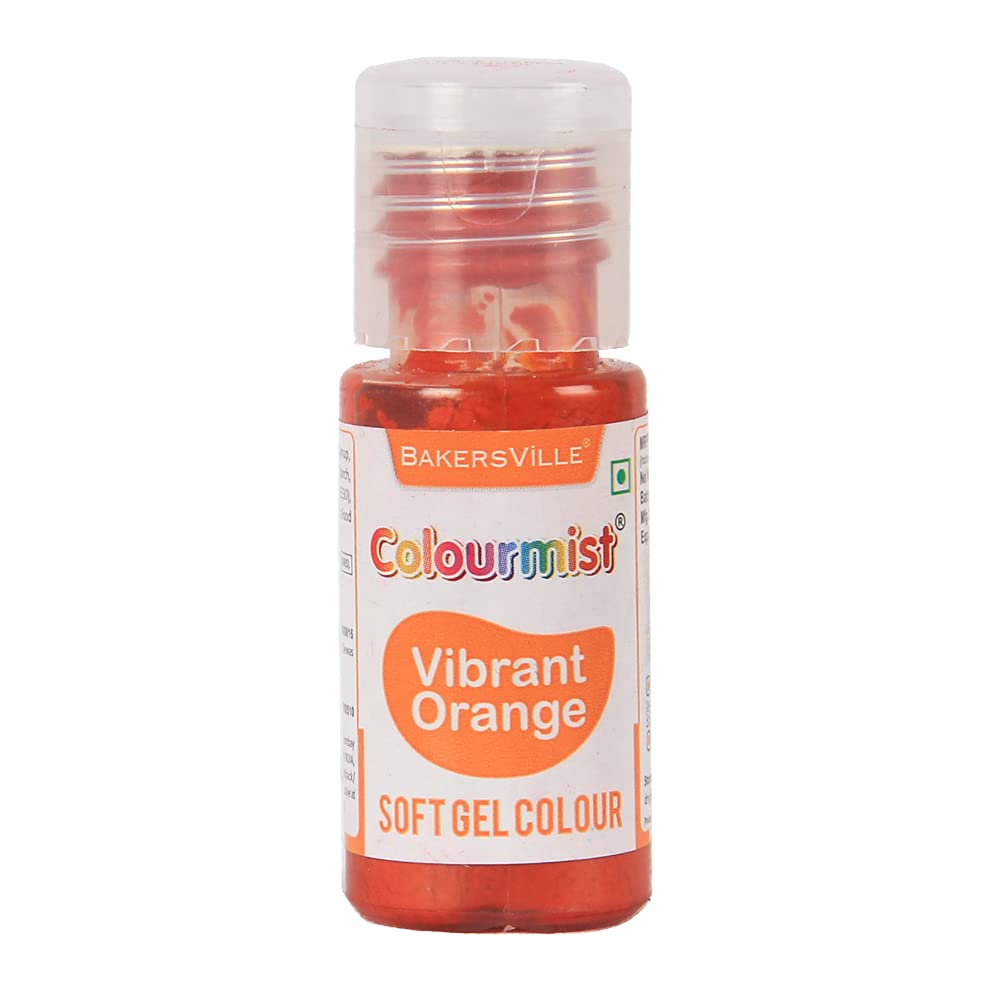 Colourmist Soft Gel Paste Food Color, (Vibrant Orange), 20g | Edible Gel Colour For Fondant/Dessert/Baking | (B09G6JFSNW) Amazon Price History, Amazon Price Tracker