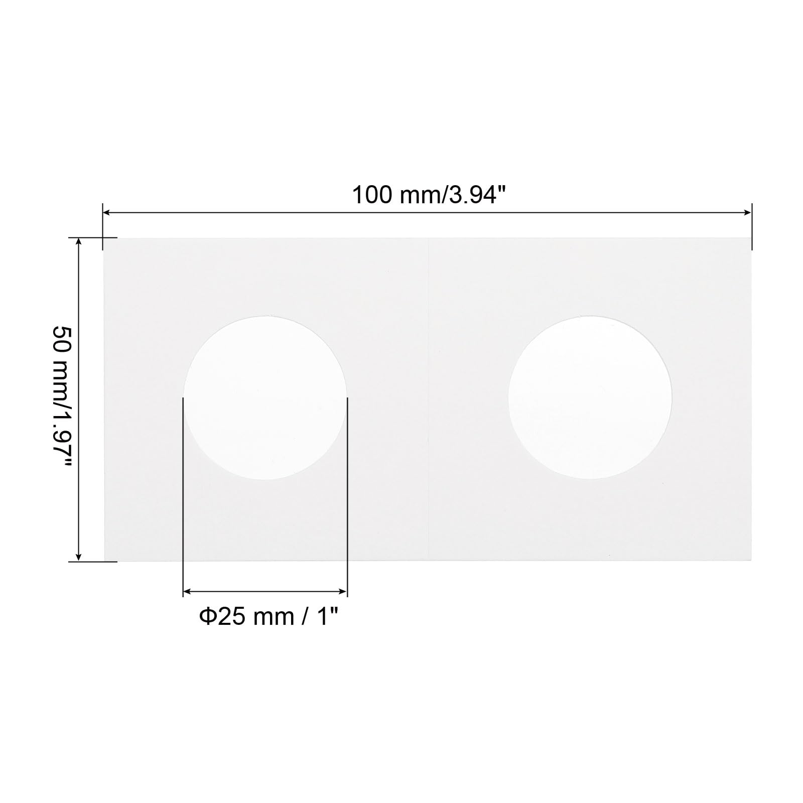 PATIKIL 2x2 Coin Flips, 350 Pack 25mm Cardboard Coin Holder Paper Coin Holders for Coin Collection Supplies Collector White - Image 2