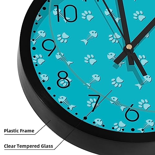 Horloge murale patte de chien déco pour habiller le salon d'une touche moderne
