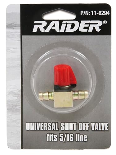 Raider 11-6294 Universal Straight In-Line Fuel Shut Off Valve - Fits 5/16" Line #TOP4