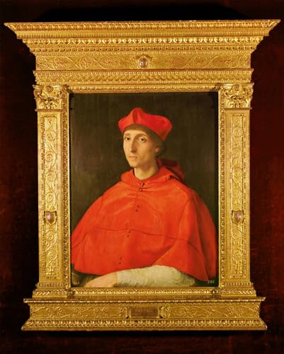 Affiche toile Portrait d'un cardinal de Raphaël pour salon élégant