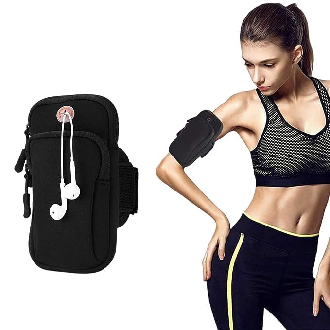 VEGO Arm Band for Mobile | Mobile Arm Bands for Running | Arm Band | Phone Holder for Running | Running Mobile Arm Band | Mobile Holder for Running [Black]-image-12