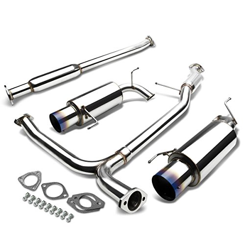 DNA MOTORING CBE-HA98V6-BT Stainless Steel Cat Back Exhaust System [Compatible