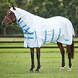 Atmungsaktiv WeatherBeeta Ekzemdecke ComFiTec Sweet Itch Combo 80 cm - 80 cm - Weiß-Blau