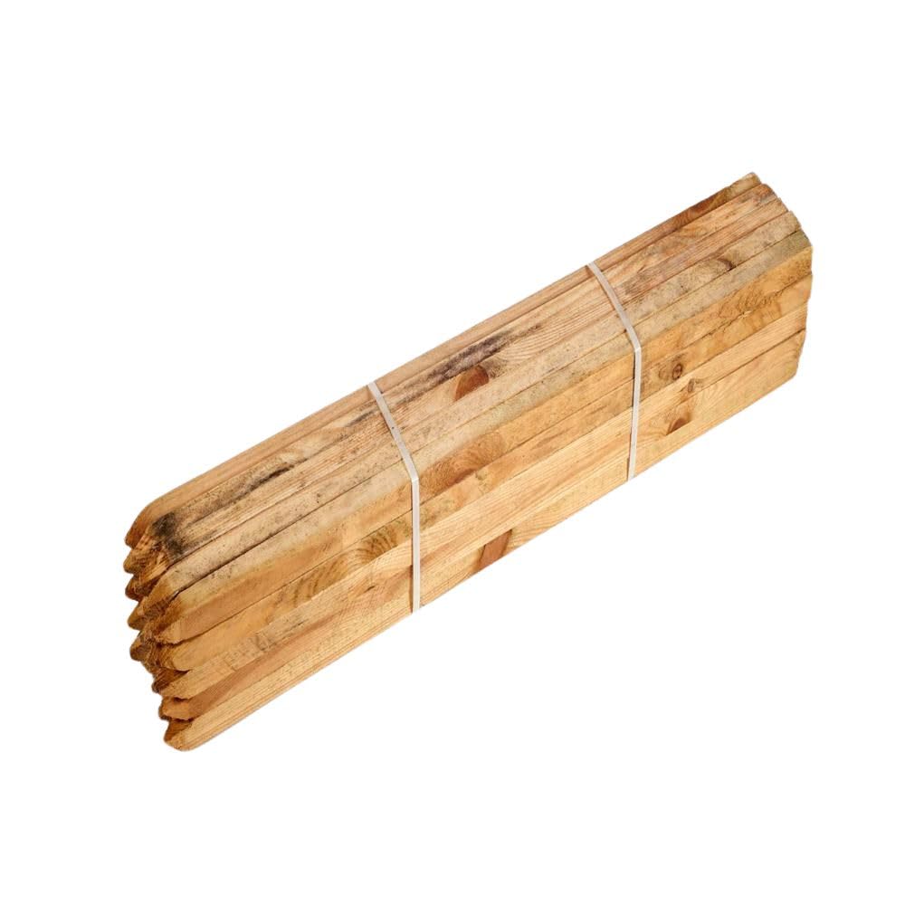 Softwood Stakes for Fencing & Tree Support – Pre-Treated for Weather Resistance, Available in Multiple Pack Sizes (1.2m Long - Pack of 10)