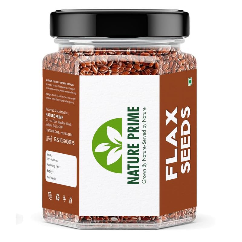 Image of Nature Prime Raw Seeds for Eating Combo Pack - 1kg (Pumpkin Seeds, Chia seeds, Sunflower Seeds,Flax Seeds- 250gm Each, Pack of 4) Jar Pack (250g*4)