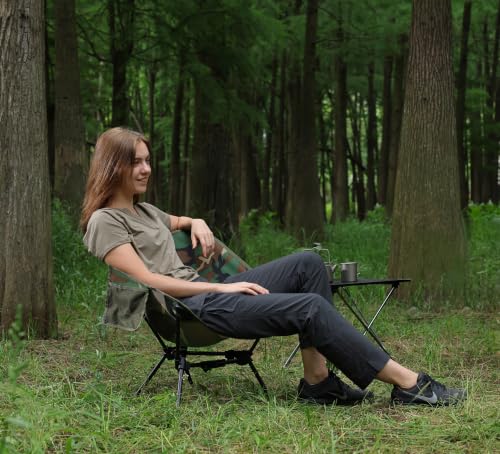 Image of MARCHWAY Lightweight Folding Camping Chair with Spring Lock, Stable Compact Portable for Outdoor Camp, Travel, Beach, Picnic, Festival, Hiking, Backpacking (Camo)