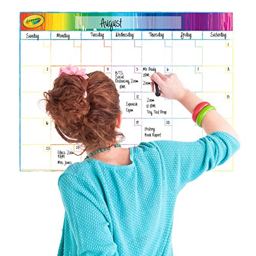 Calendrier effaçable à sec pour planifier les horaires familiaux