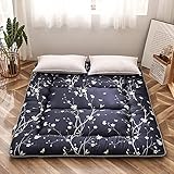 * [MISE À NIVEAU DE LA STRUCTURE] - matelas futon japonais d'environ 8-10cm d'épaisseur,Il y a du coton en fibre aérobie et du coton dur au milieu, doux et moelleux, confortable et respirant. Nous avons amélioré la structure du matelas afin que le matelas futon ne s'effondre pas facilement.Tapis de couchage pliables avec un design antidérapant, vous permet de dormir toute la nuit sans stress