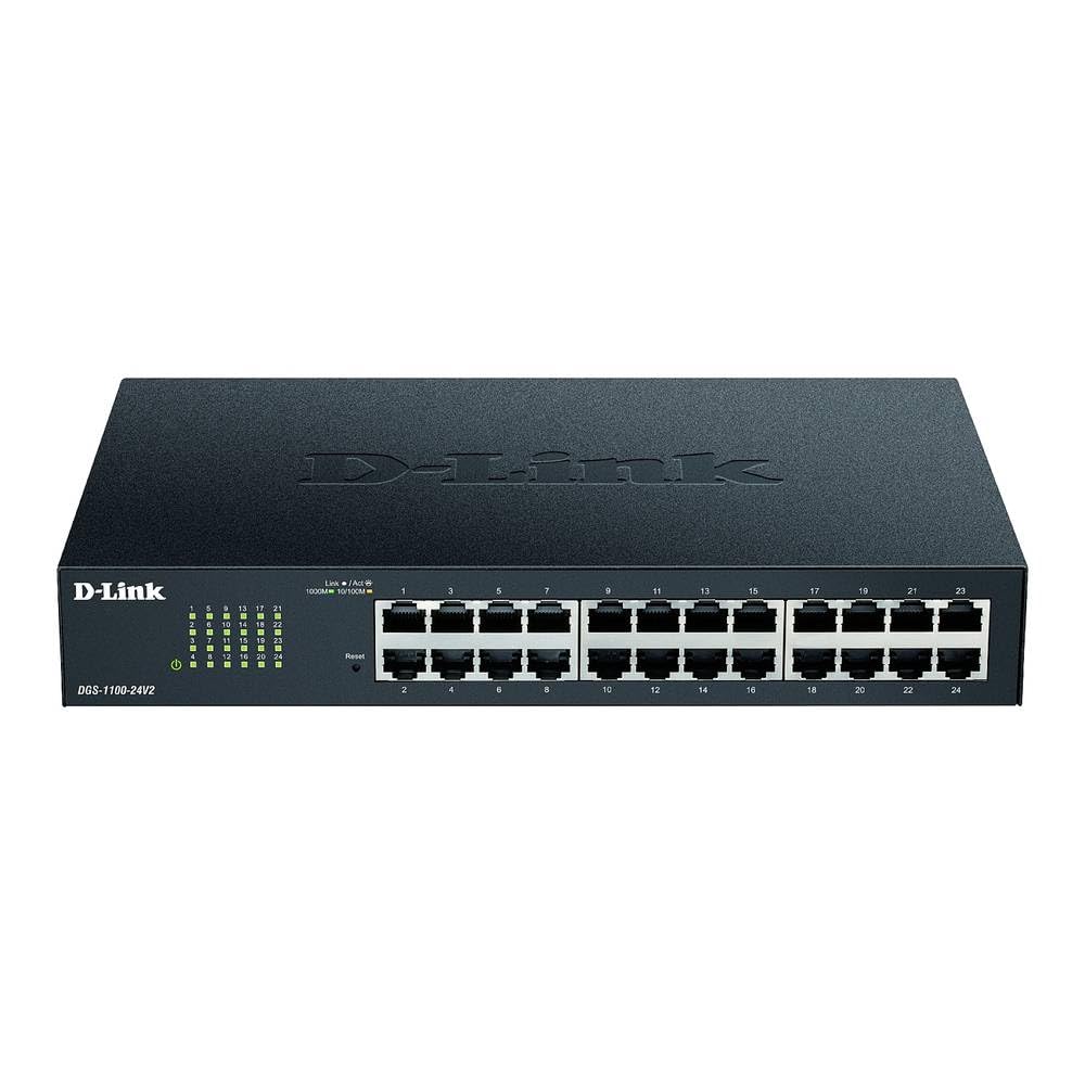 Switch Gestionable D-Link DGS-1100-24V2 24 Puertos/ RJ-45 Gigabit 10/100/1000