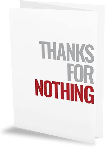 Miniatura 6 de Prank Pack Tarjeta de felicitación para todos los días, paquete de 4 tarjetas de felicitación  Bad Year, Thanks for Nothing, You're a Bad Friend,