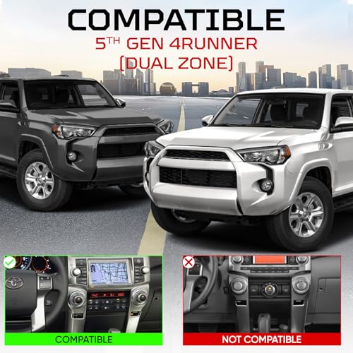 Climate Buttons 4Runner 5e génération touches climatisation Dual Zone noir - 2