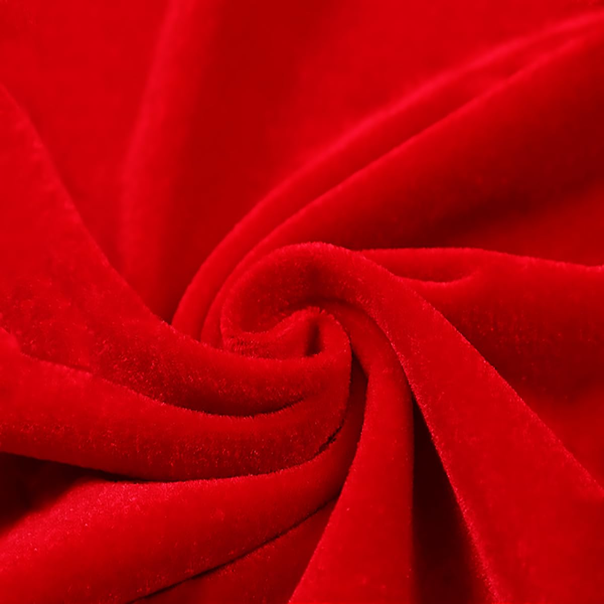 Medium Thick Stretch Velvet Fabric 160cm Wide Velour Fabric Sold by Meter for Upholstery Curtain Home Furnishing Backdrops Upholstering Furniture Tablecloths(Color:4 red)