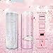 Produktbild JKFXMN Newmebox Federmäppchen Quicksand Estuche Escolar Katze Bleistiftbox Pailletten Federmäppchen Federmäppchen Papelaria, Pink