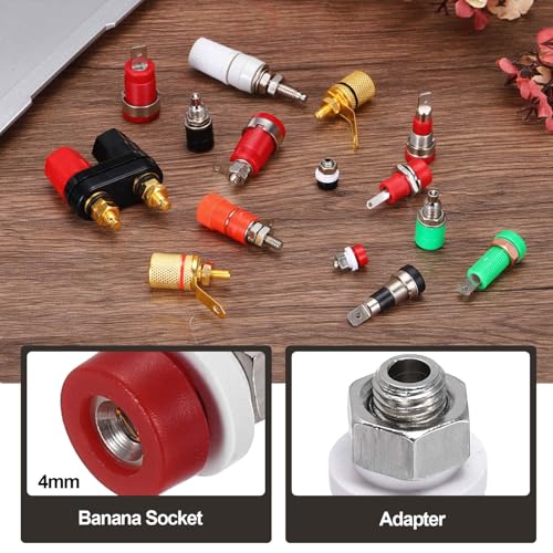 MECCANIXITY 5 Pcs Banana Jack 5A panel 2mm multicolor miniatura 3