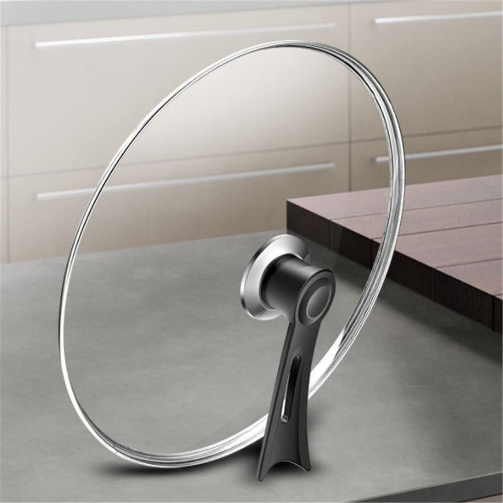 Coperchi Pentole, Coperchio Padella Pan coperchio 34 cm di vetro temperato in acciaio inox pentola in del universale wok della copertura antiaderente antiscivolo(30cm)