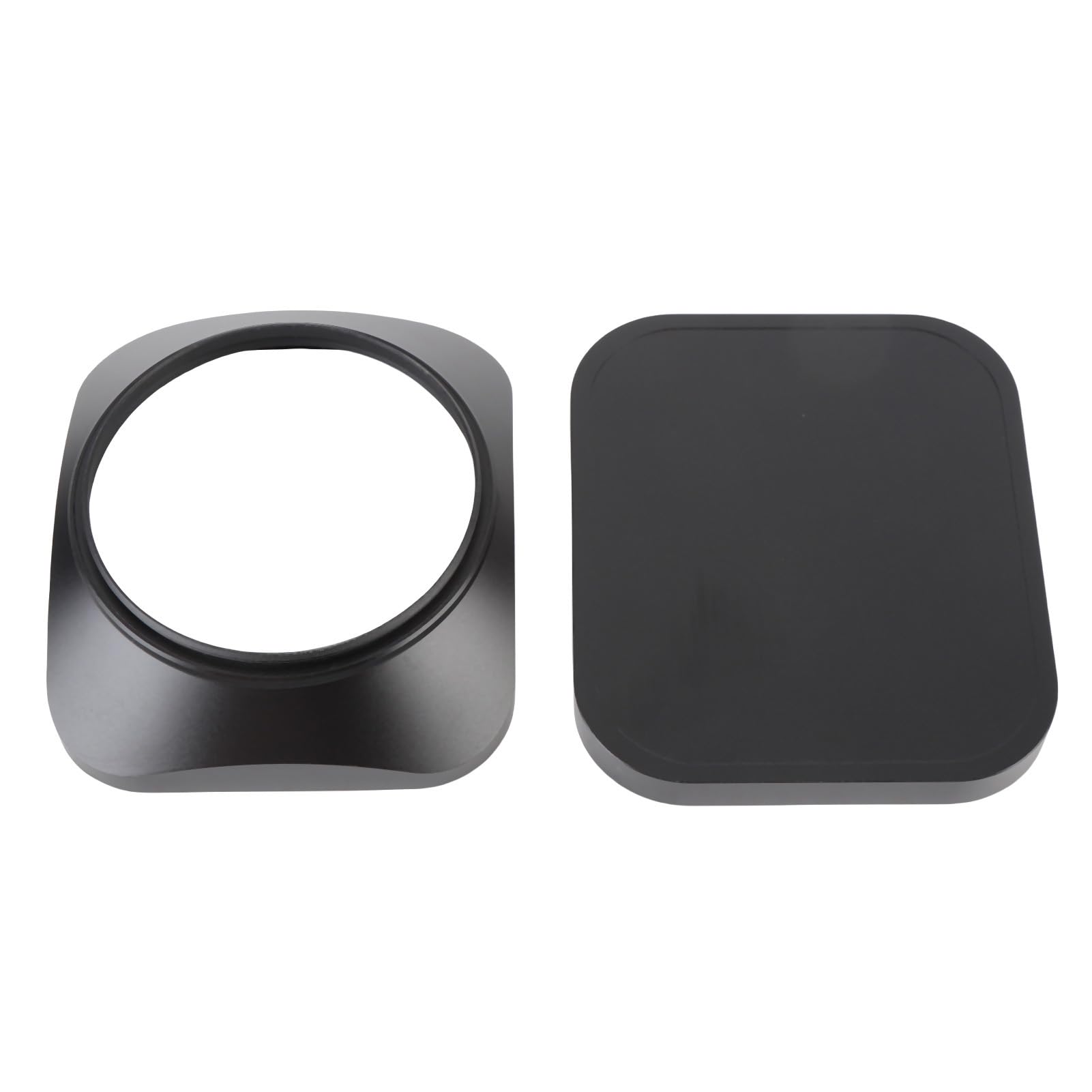 Paraluce Professionale Quadrato per Fotocamera, Lavorazione CNC in Lega di Alluminio Ad Alta Resistenza, Blocca la Luce Diffusa e Riduce il Riflesso per Fotocamere Mirrorless DSLR, Lente (58MM)