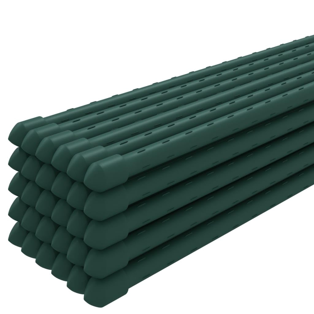 Supporti per piante, 30 pezzi, verde, 90 cm, in acciaio, robusto aiuto per pomodori, cetrioli e piante rampicanti, ideale per interni ed esterni