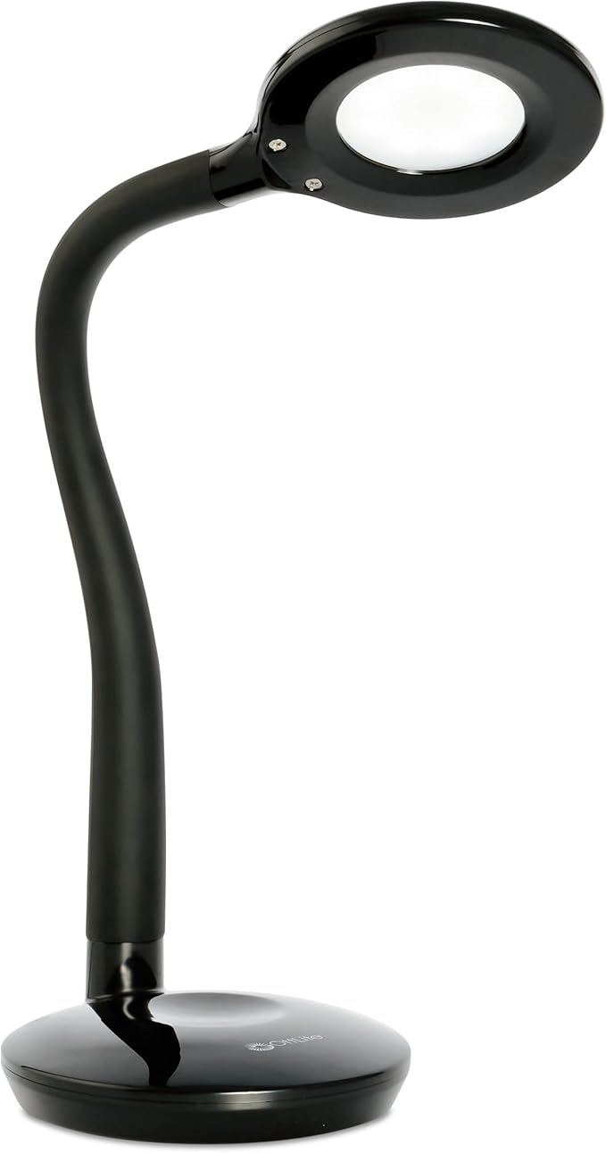 OttLite D59PNB-FFP Soft Touch Flex Led Lamp, Desk Lamp, Space Saving Design, Fle