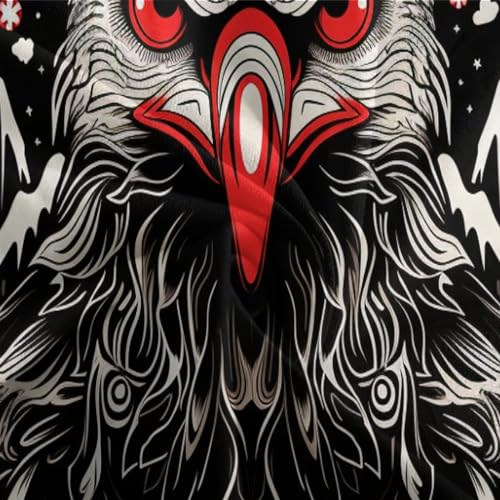 Funda nórdica de águila impresión digital 3 piezas microfibra con cremallera suave 8