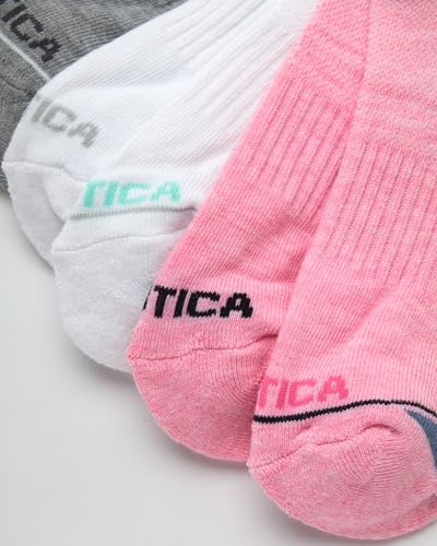 Nautica Womens Low Cut Socks - 12 Pack Cushioned Moisture Wicking Athletic No Show Socks for Women for Sports Running (4-10)3