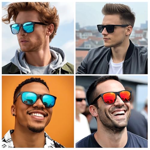 WISTON XL Size Large Polarized Sunglasses for Big Wide Heads Men and Women TR90 Ultralight UV400 Protection Glasses W8806 Blue2