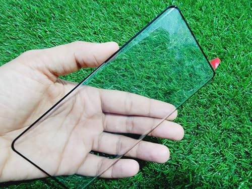 Image of Curved Edge to Edge Full Glue Tempered Glass Compatible for OnePlus 13 5G /1+13 5G, Glass Screen Protector Guard, [9H Hardness][Compatible Fingerprint] 3D Curved HD Black /Clear Glass Pack of 1