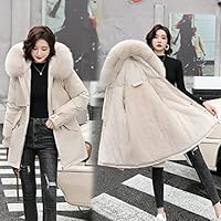 ZXCL 2021 Long Winter Coat Women's Clothing Wool Inlay with Hood