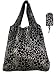 Trendy Shopping Tote Bag - Gold Trace Flowers Pattern (S1)
