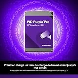 WD Purple Pro 12TB Smart Video 3.5" Internal Hard Drive, AllFrame AI Technology, 7200 RPM, SATA 6 GB/s, 550TB/yr, 256MB Cache - 3