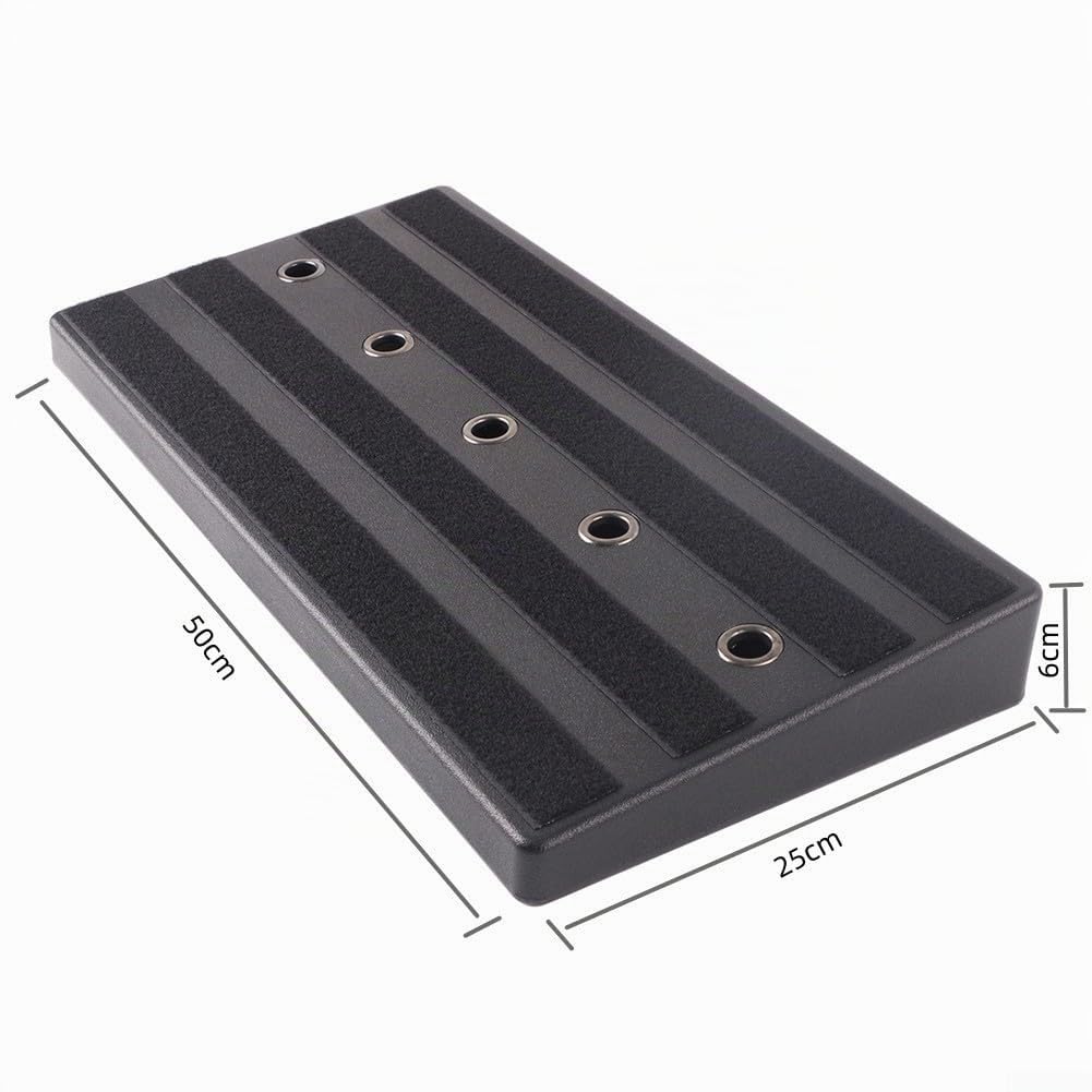 Chitarra Effetto Pedale Board, Effetto Pedalboard Super Light Accessory, 50X25x6cm Nero singolo effetto Consiglio Per