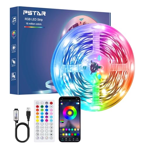 Ruban LED 7M, Flexible RGB Bande LED Decoration Chambre, APP et Télécommande, Synchronisation de la Musique, Mode Minuterie, Led Chambre pour Gaming Room, Plafond, Mariage, Fête, Cuisine, TV