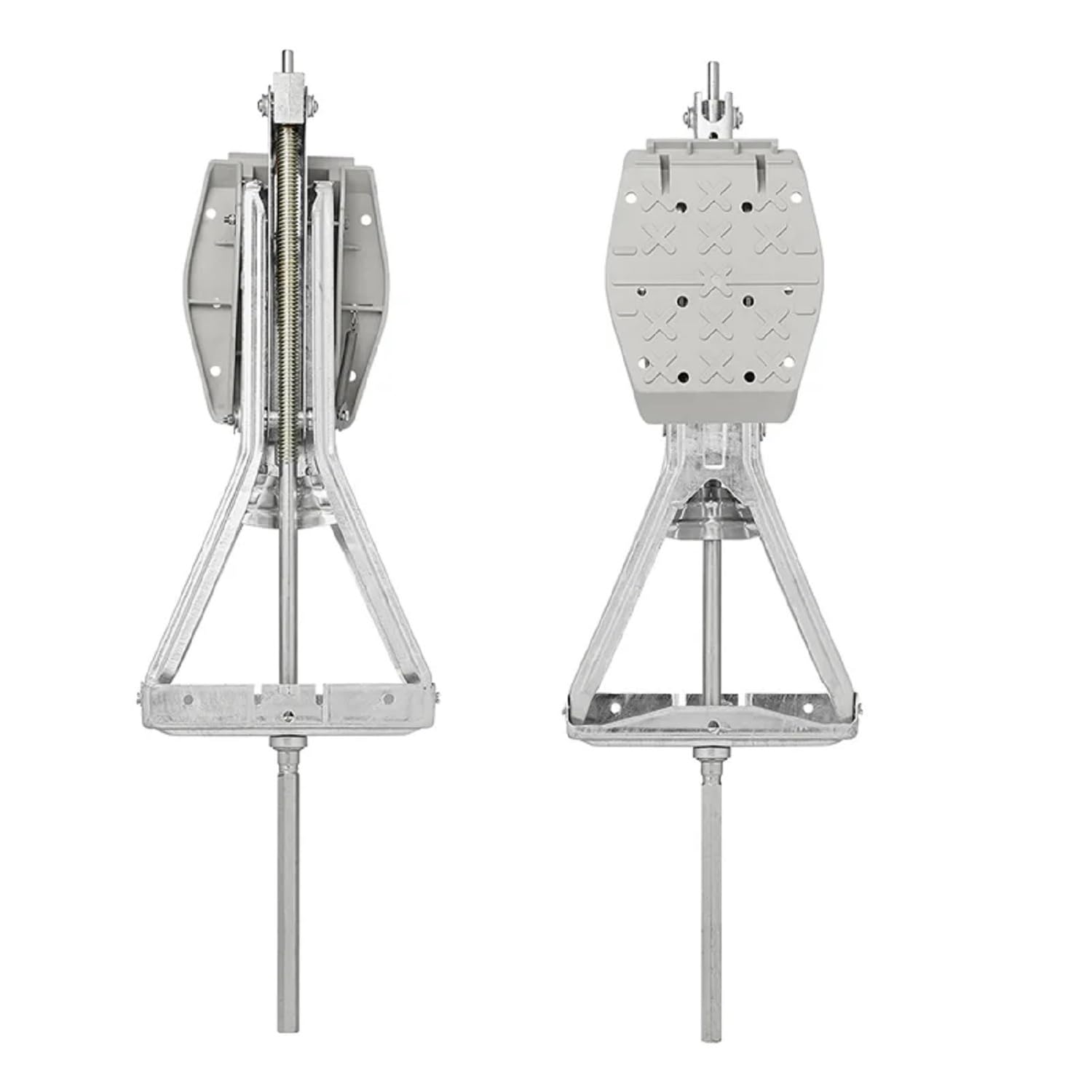 ProPlus 1 soporte para caravana 605 x 280 mm, altura 470 mm, 1000 kg, soporte de manivela + placa de apoyo para remolque