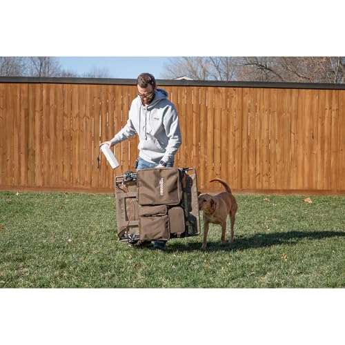 Image of Momarsh Final Stand Dog Adjustable Training Platform & Storage Panel | Hunting Stand | Elevated Pet System for Place, Agility & Steadiness | Dog Trainer System | Mesh Bottom Mud Feet | 150lb Capacity