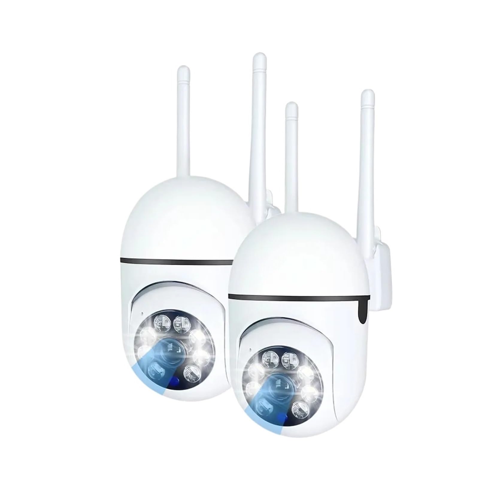JVDDI 5MP WiFi Two Way Audio Security IP Camera Tuya App HD Smart Home PTZ Outdoor Home Wireless Mini Surveillance CCTV Cam(2PCS Camera)