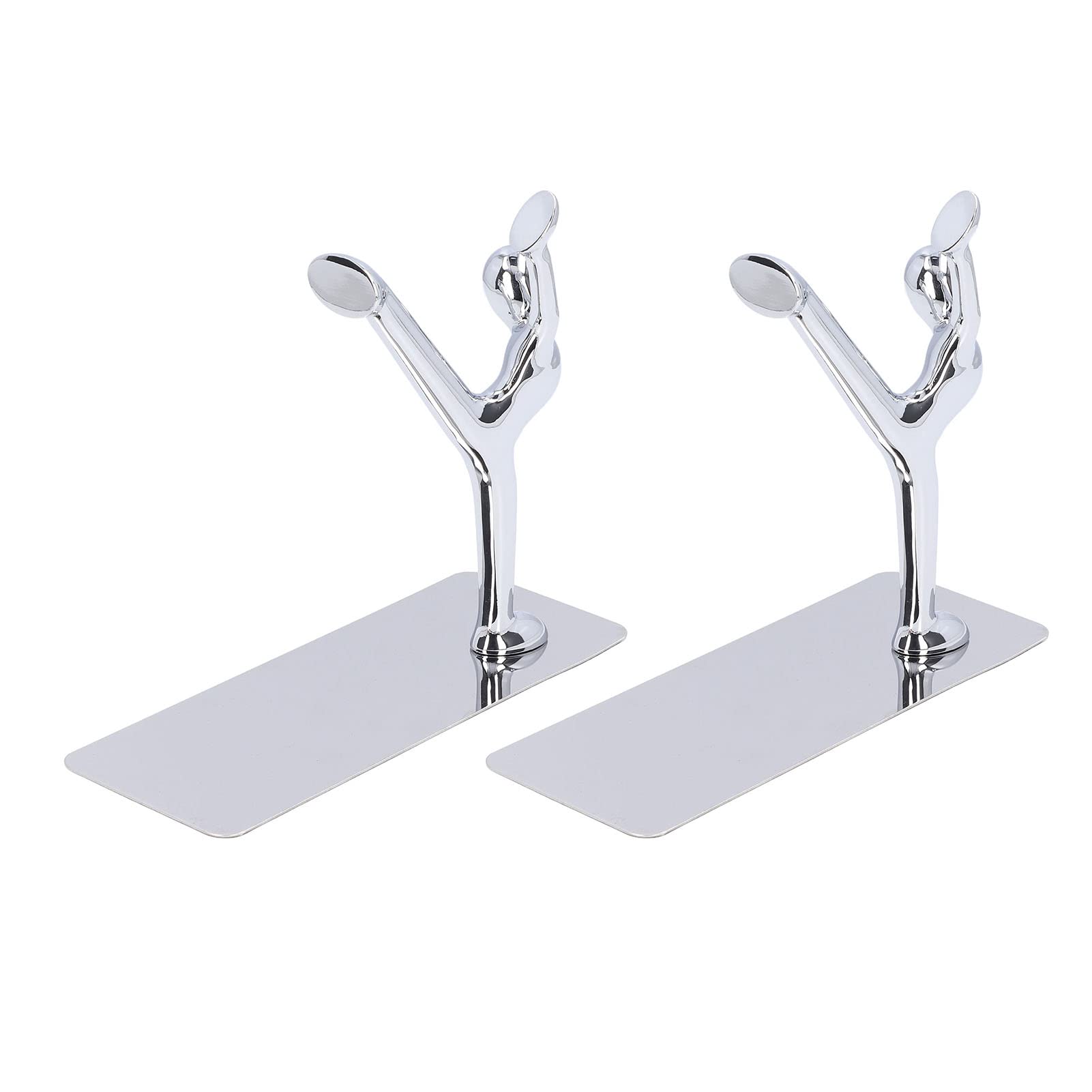 2 Stück Metall-Buchstützen, einzigartiges Männer-Design, einfache, modische dekorative Buchstützen für Zuhause, Büro, Bar, Restaurant