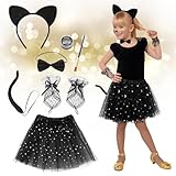 deguisement chat a faire soi meme 🌟 CONFORT AGRÉABLE À PORTER: Le déguisement chat enfant séduit par ses tissus doux et sa coupe confortable – idéal pour chaque fête ou événement scolaire