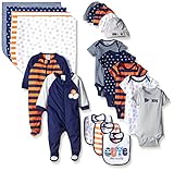 Gerber Boys' Baby 19 Piece Essentials Gift Set, Sport, Newborn