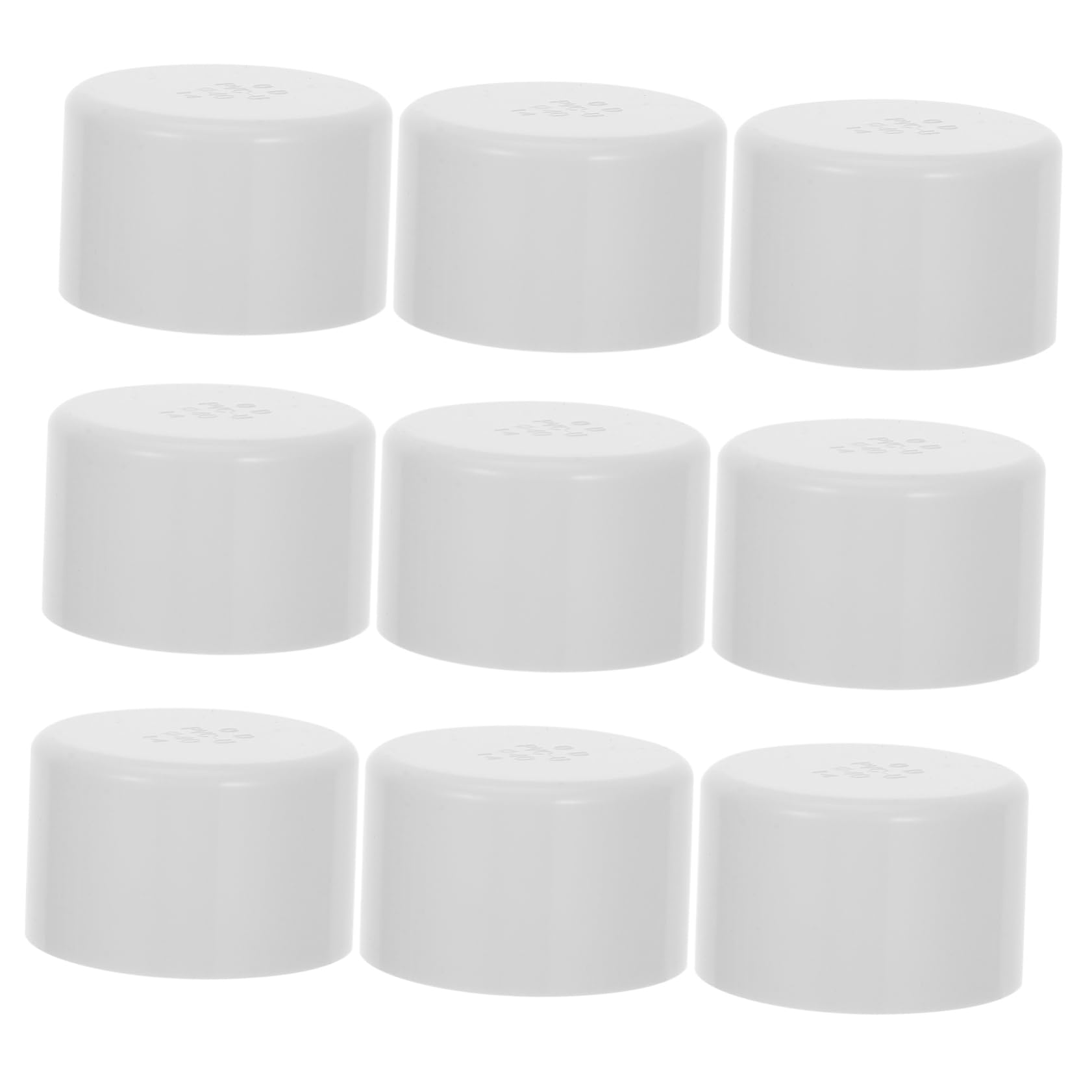 SOLUSTRE 10pcs 40mm PVC Pipe End Cap Fitting Pipe Cap Plug White Pipe Plug Socket Pipe Hole Plug for Furniture Home Garden Shelf Industrial Use