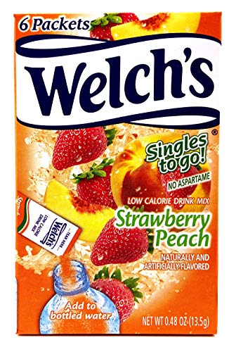 Welch\'s Singles To Go Drink Mix Bundle With Gummy Bears Recipe Card from Carefree Caribou. Includes Two (2) Boxes of Six (6) Sticks of Each Delish Flavor. Cherry Pomegranate, Grape & Strawberry Peach! - Thumbnail 4