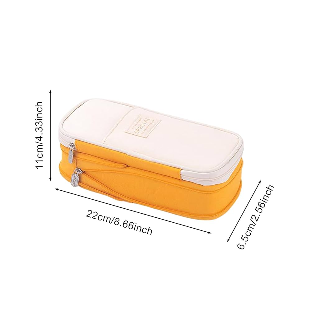 多機能 ペンケース 大容量 シンプル 筆箱 ポリエステル ジッパー Amazon.co.jp: FLYLIN ペンケース 大容量 筆箱横開き 2層