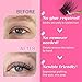 Layhou Individual False Eyelashes Self-Adhesive Cluster Fake Eyelashes Glue-Free Eyelashes Natural-Looking Eyelash